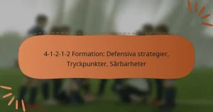 4-1-2-1-2 Formation: Defensiva strategier, Tryckpunkter, Sårbarheter