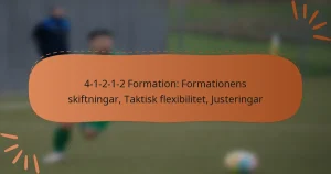 4-1-2-1-2 Formation: Formationens skiftningar, Taktisk flexibilitet, Justeringar