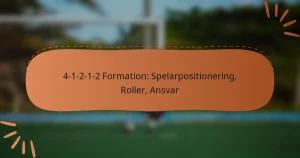 4-1-2-1-2 Formation: Spelarpositionering, Roller, Ansvar