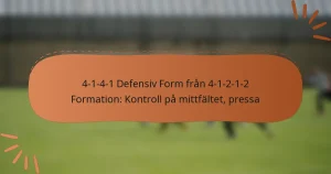 4-1-4-1 Defensiv Form från 4-1-2-1-2 Formation: Kontroll på mittfältet, pressa
