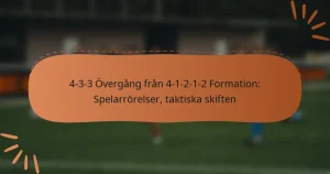 4-3-3 Övergång från 4-1-2-1-2 Formation: Spelarrörelser, taktiska skiften