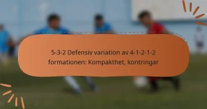 5-3-2 Defensiv variation av 4-1-2-1-2 formationen: Kompakthet, kontringar