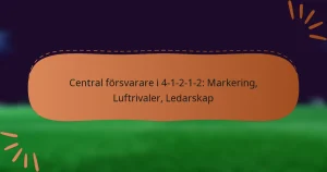 Central försvarare i 4-1-2-1-2: Markering, Luftrivaler, Ledarskap