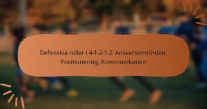 Defensiva roller i 4-1-2-1-2: Ansvarsområden, Positionering, Kommunikation