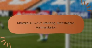 Målvakt i 4-1-2-1-2: Utdelning, Skottstoppar, Kommunikation